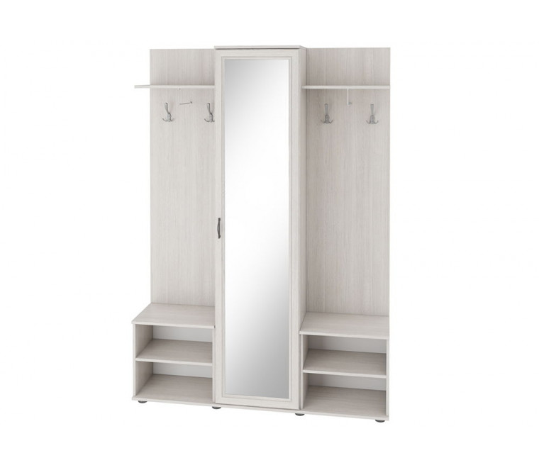 Классика модуль с вешалками, шкафом и зеркалом М-1 1500