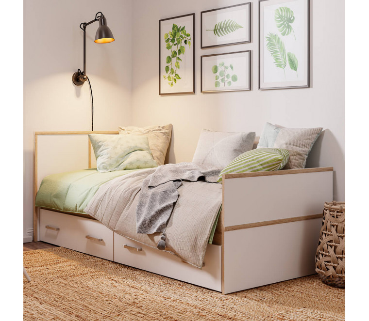 Сакура Кровать 0,9м light 1050 сонома