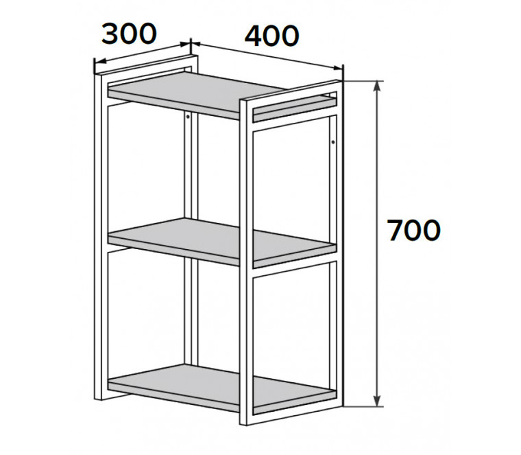Открытая полка ДСВ ОПМ 400