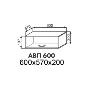 Эстель шкаф антресоль АВП 600