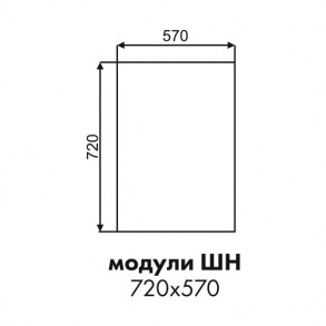 Эстель фасад торцевой напольного шкафа ШН 720х576