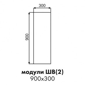 Эстель фасад торцевой верхнего высокого шкафа ШВ(2) 900х300