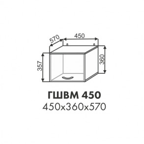 Эстель шкаф антресоль ГШВМ 450