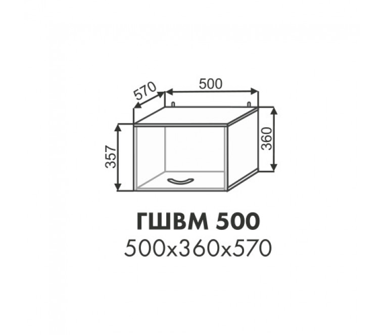 Эстель шкаф антресоль ГШВМ 500
