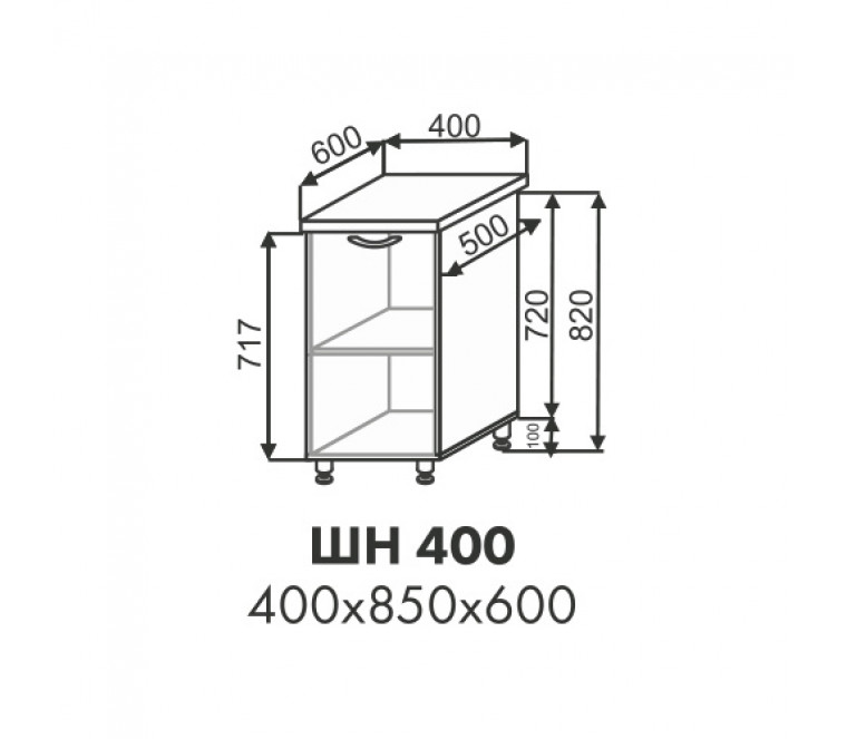 Эстель шкаф нижний ШН 400
