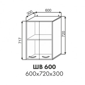 Эстель шкаф верхний ШВ 600