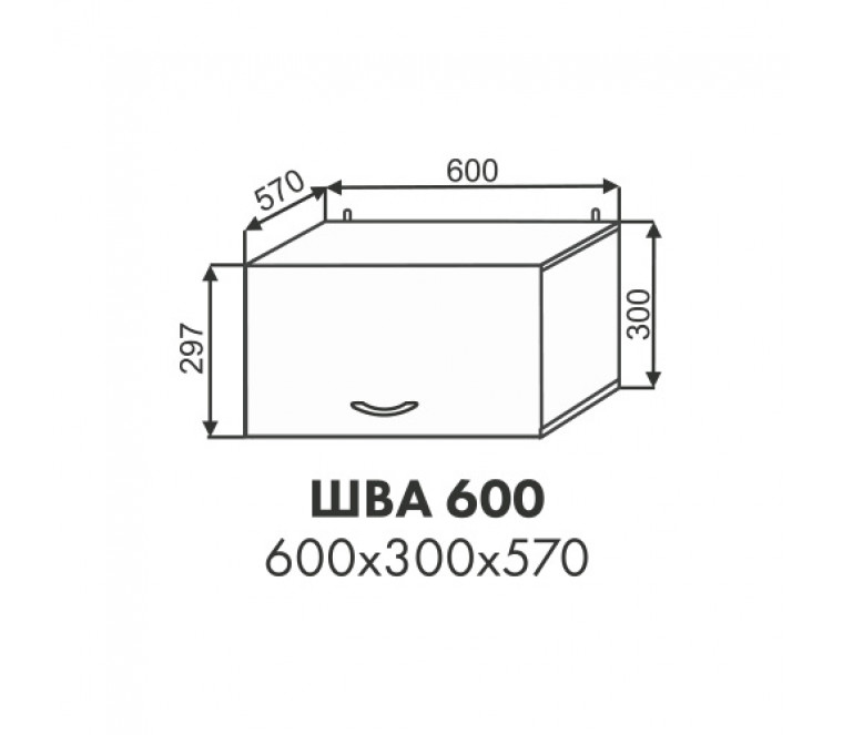 Эстель шкаф антресоль ШВА 600