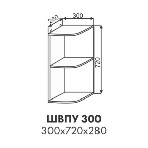 Эстель шкаф верхний полка угловая ШВПУ 300
