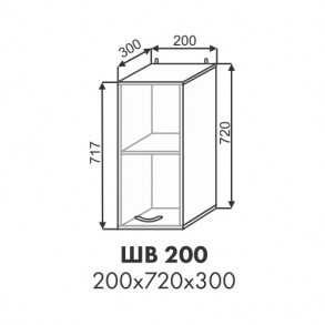 Эстель шкаф верхний ШВ 200