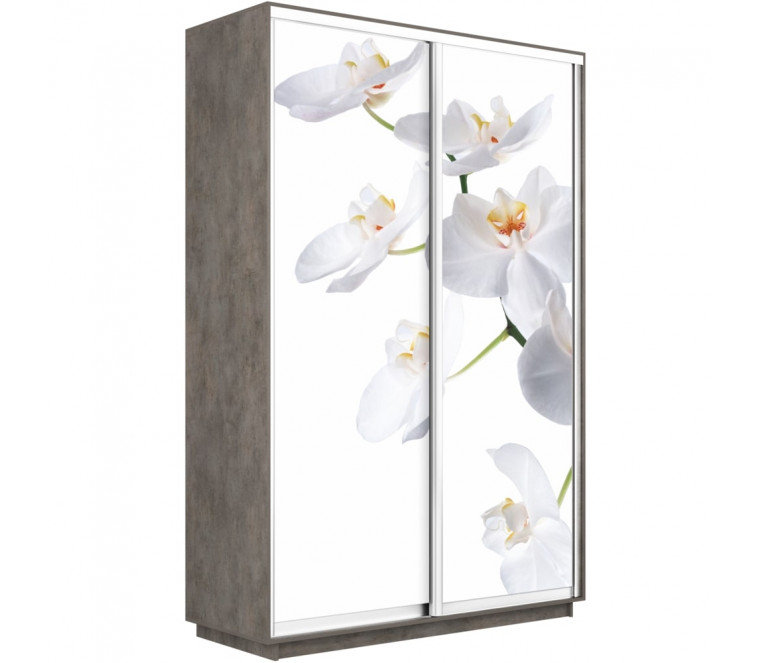 Шкаф-купе Дуо фото Орхидея 1600 new декор