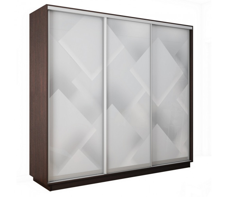 Шкаф-купе Трио фото Квадраты 2400